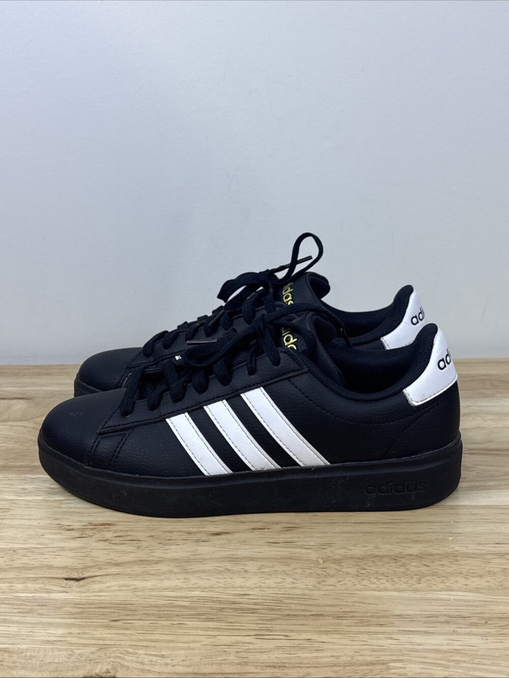Adidas Women's Grand Court 2.0 'Black White' Shoes JH7243 Size 6.5